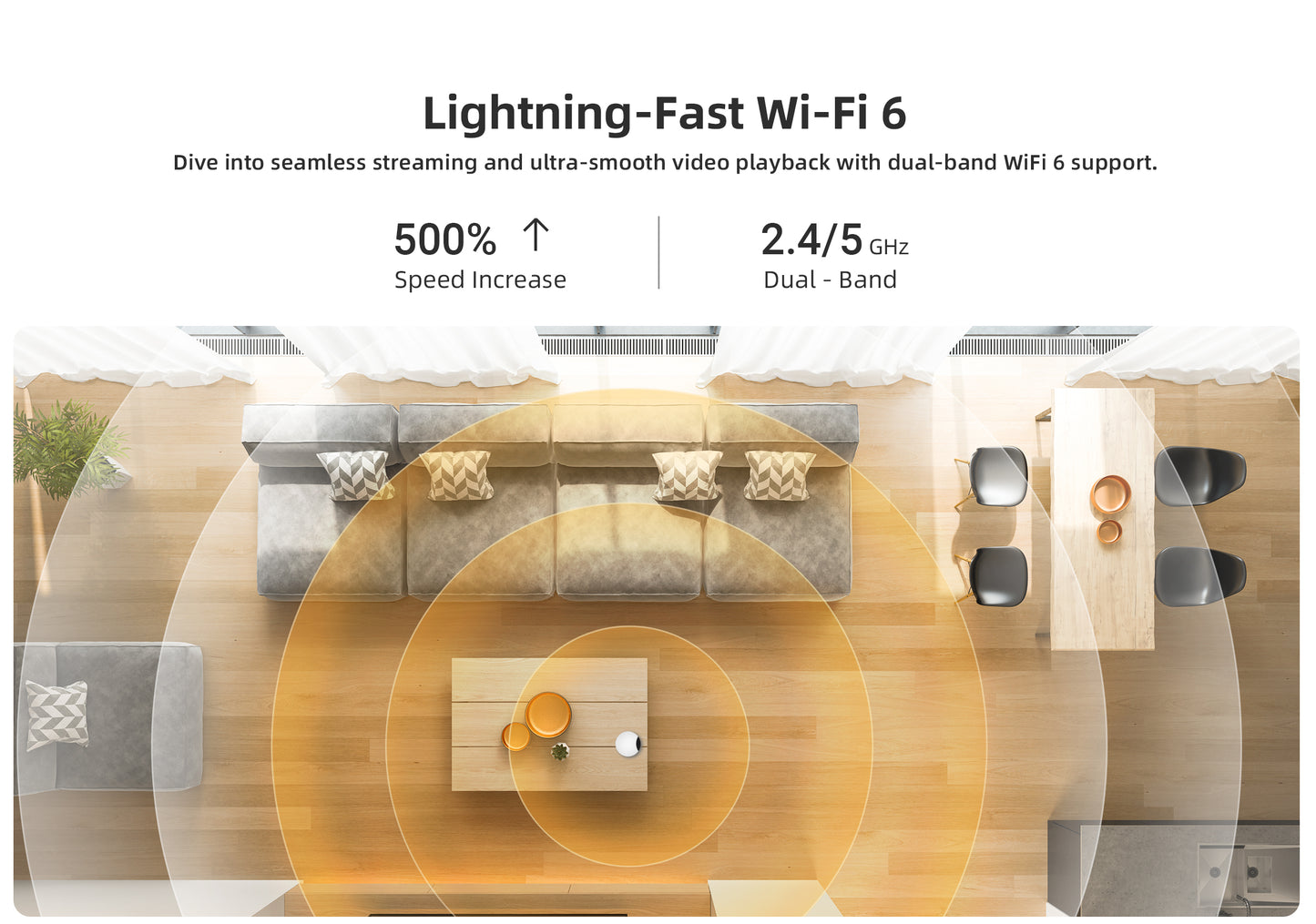 Noorio T120: 4K, AI, Wi-Fi 6 PTZ Plug-in Cam