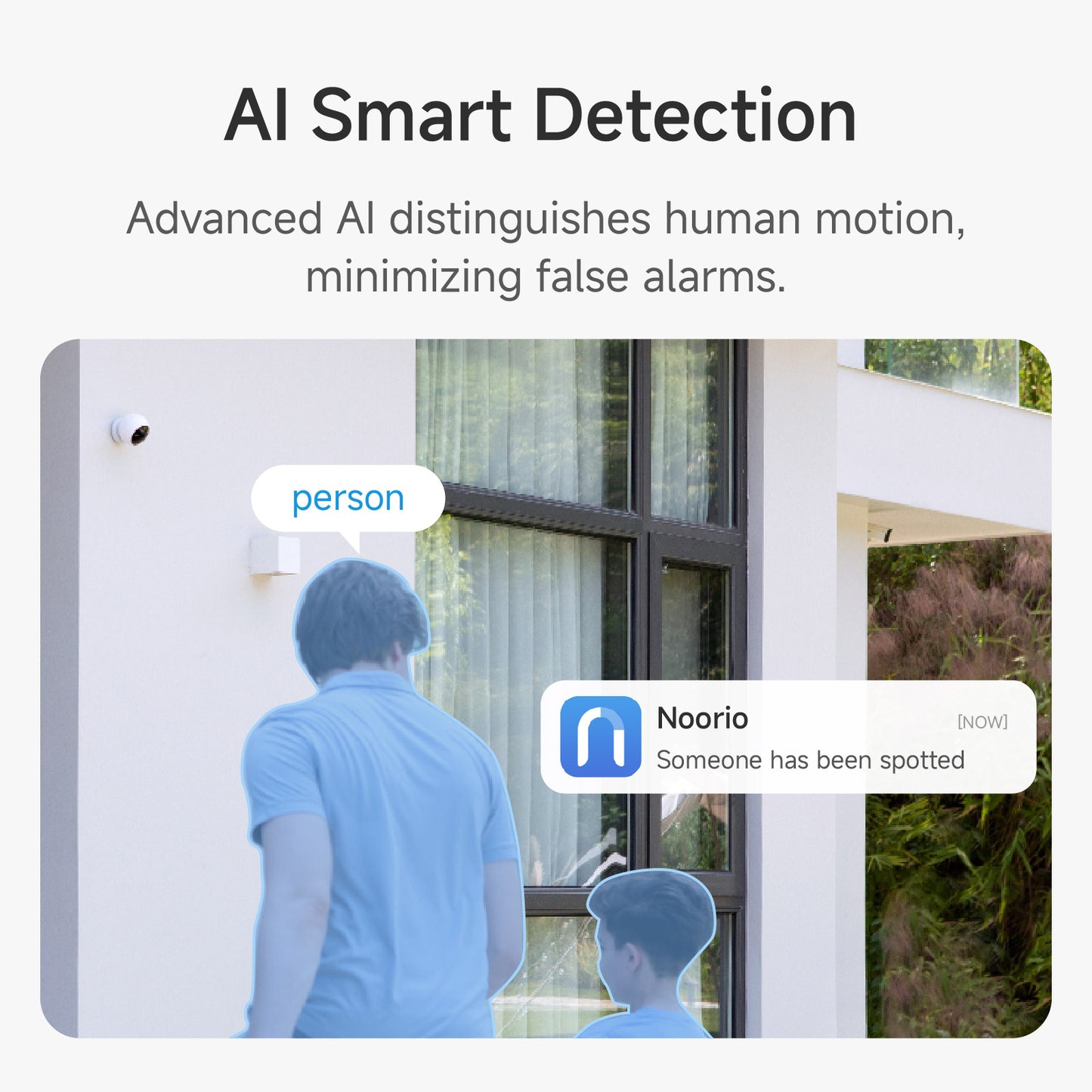 Refurbished Noorio B200 5-Packs, Smart Security Camera - Easy Setup, Remote Monitoring, No Monthly Fees