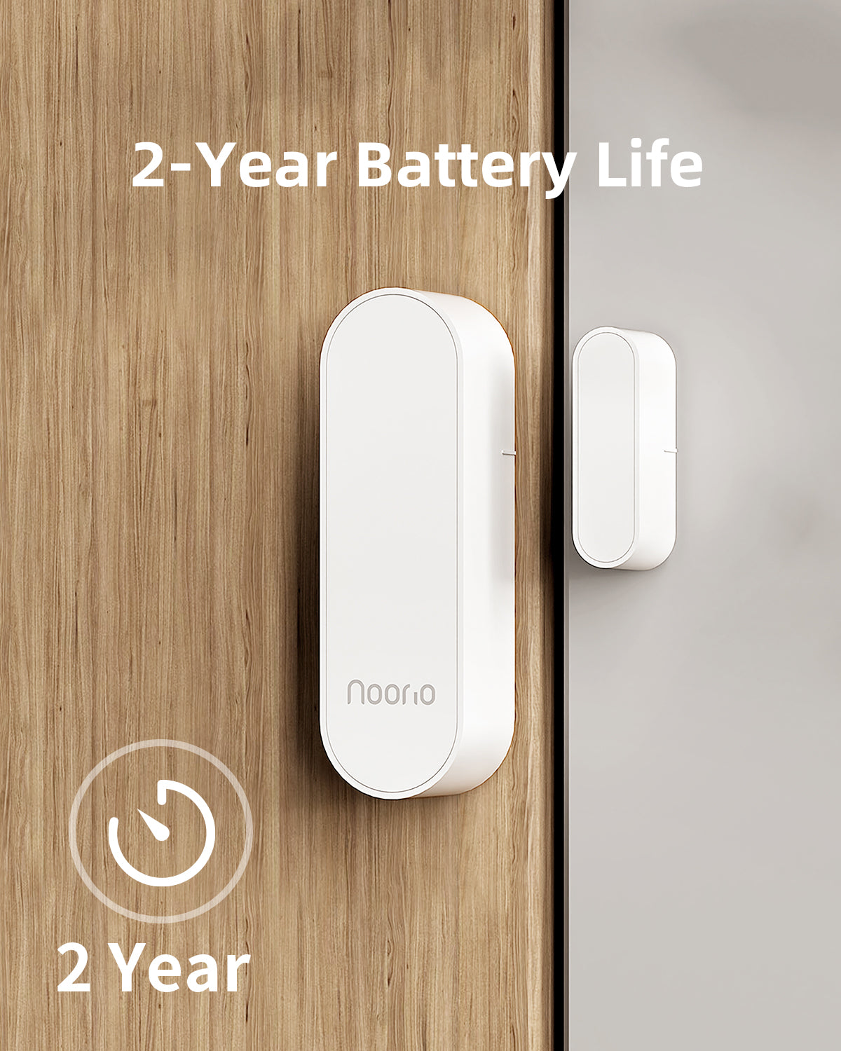 noorio wireless contact sensor with 2-year battery life