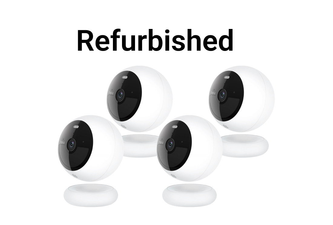 Refurbished Noorio B210 4-Packs, Smart 2K Security Camera - Easy Setup, Remote Monitoring, No Monthly Fees