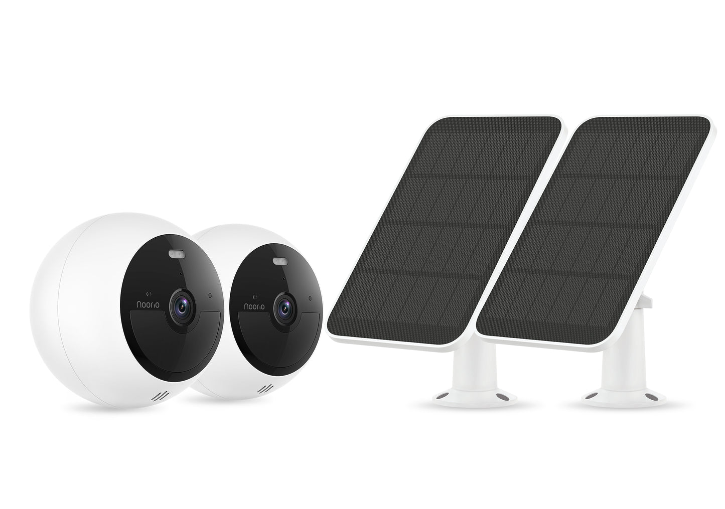 B211 Solar-Powered Security System: Quick Setup, AI Recognition, 2K+ HD, Night Vision, Alexa-Compatible, 16GB No Monthly Fee