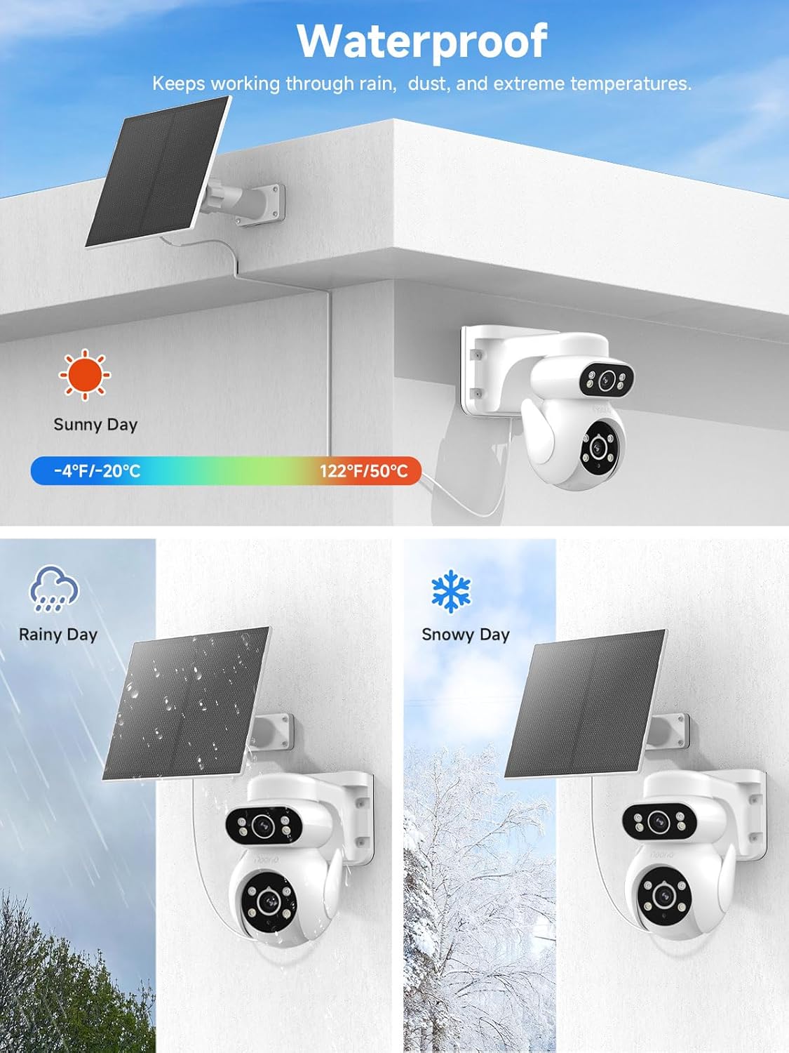 Noorio 4G LTE Cellular Solar Security Camera Wireless Outdoor