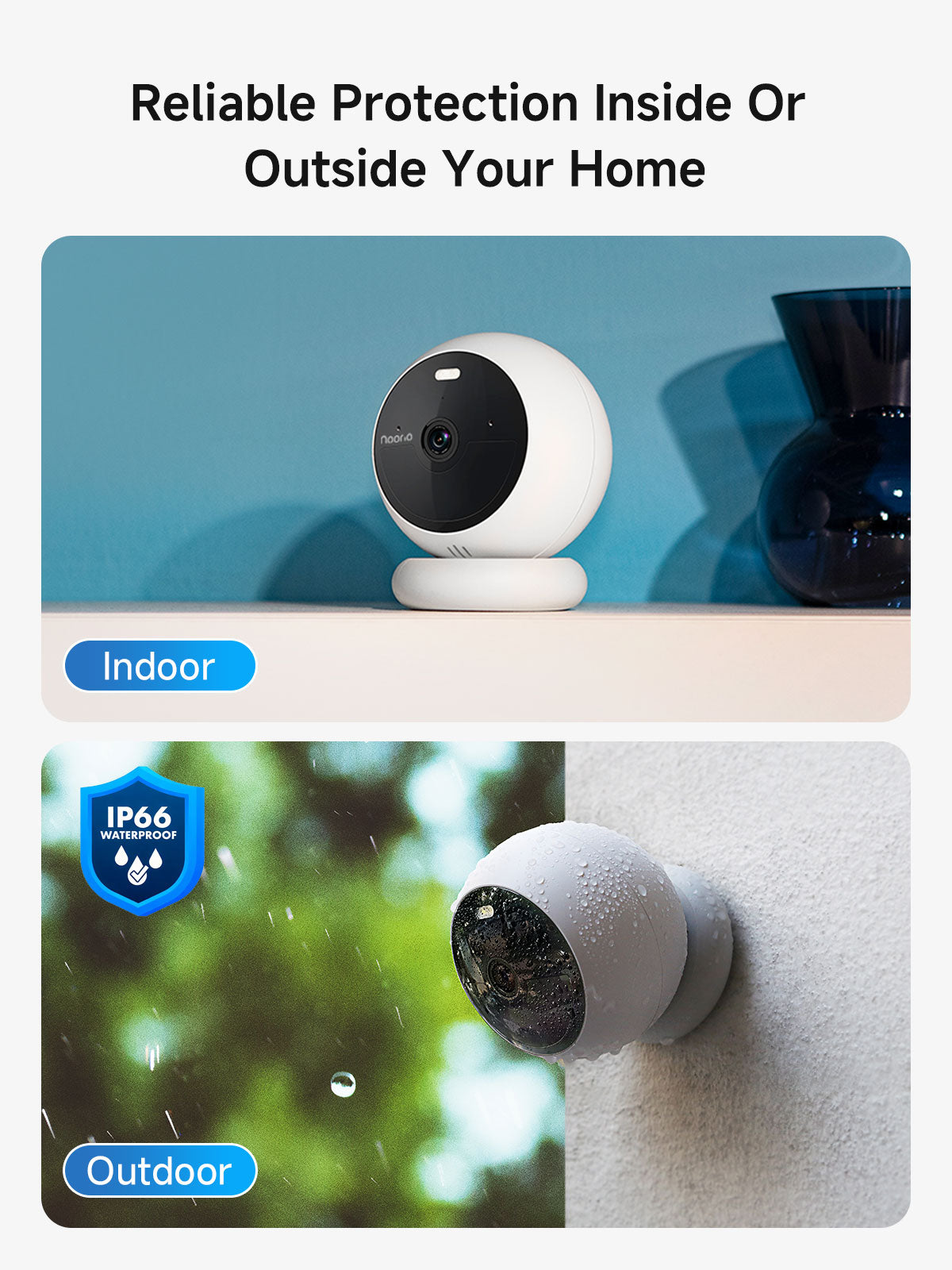 防犯カメラ noorio Spotlight Cam B210-SE Noorio Security Cameras Wireless Outdoor 4MP Battery Powered