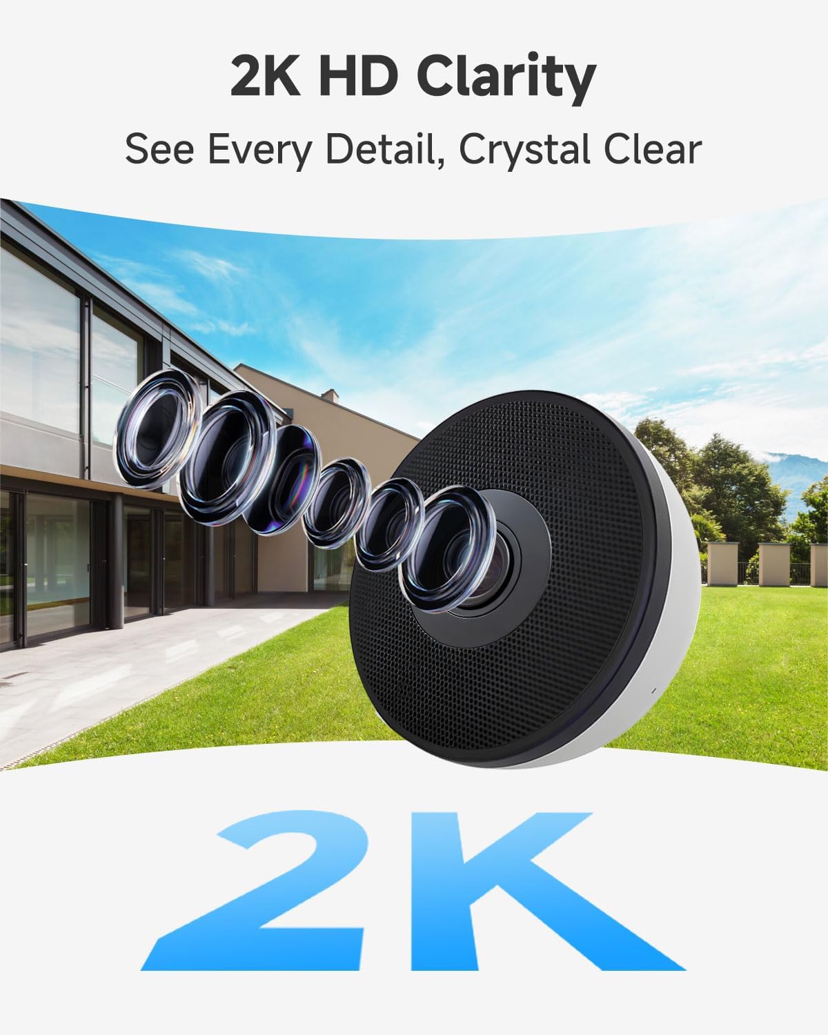 Noorio 2K Window Camera, 5G/2.4GHz Window Cameras for Home Security，2Pack