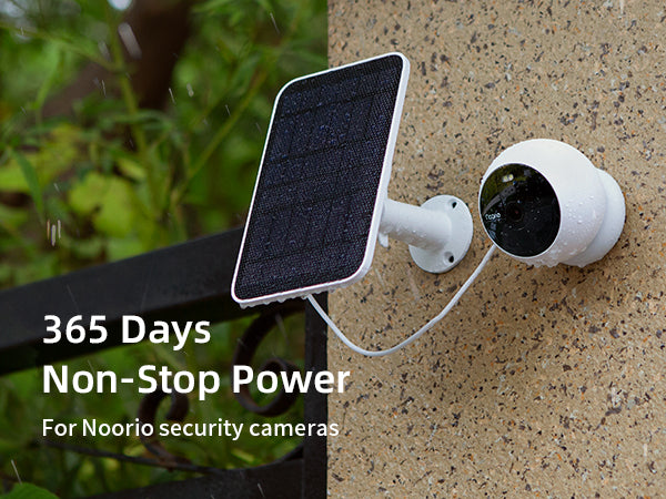Noorio Solar Security Cameras Wireless Outdoor, 4-Pack 1080P Battery Powered Magnetic Outdoor Camera with AI Motion Detection