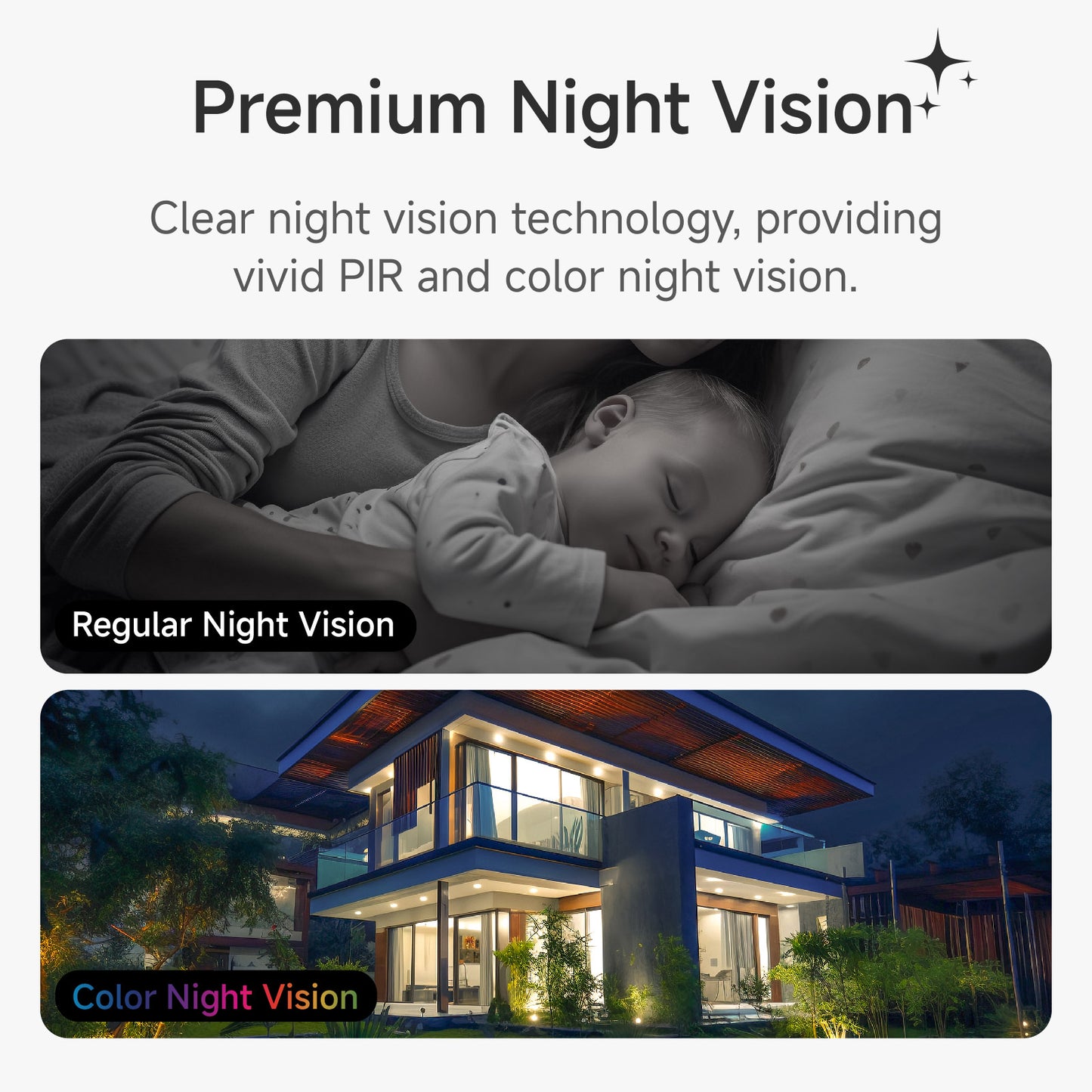 Noorio B211 Cam: Quick Setup, AI Recognition, 2K+ HD, Night Vision, Alexa-Compatible, 16GB No Monthly Fee