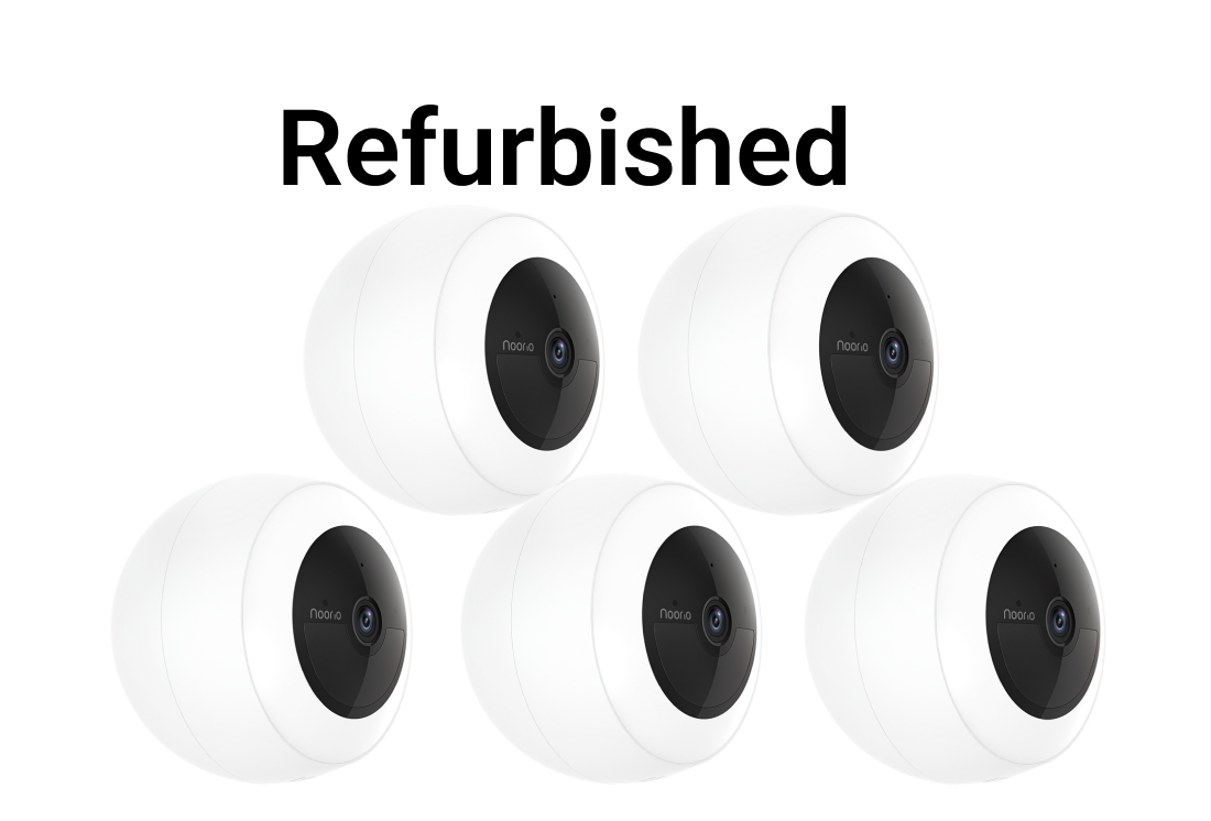 Refurbished Noorio B311 5-Packs, Smart 5MP Security Camera - Easy Setup, Remote Monitoring, No Monthly Fees