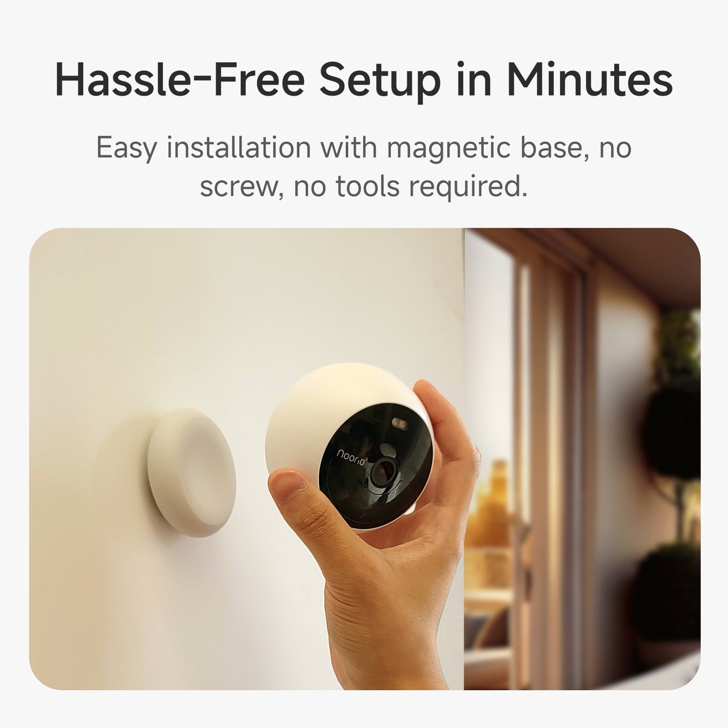 Noorio B200-SE,Wireless Security Camera - 1080p Crisp Video, Easy Install