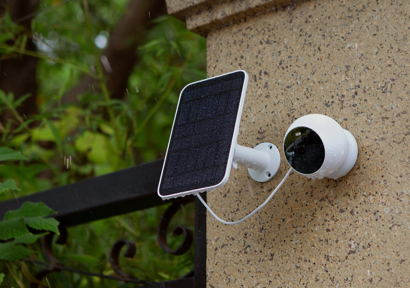Noorio Solar Panel Connected to Noori Outdoor Camera