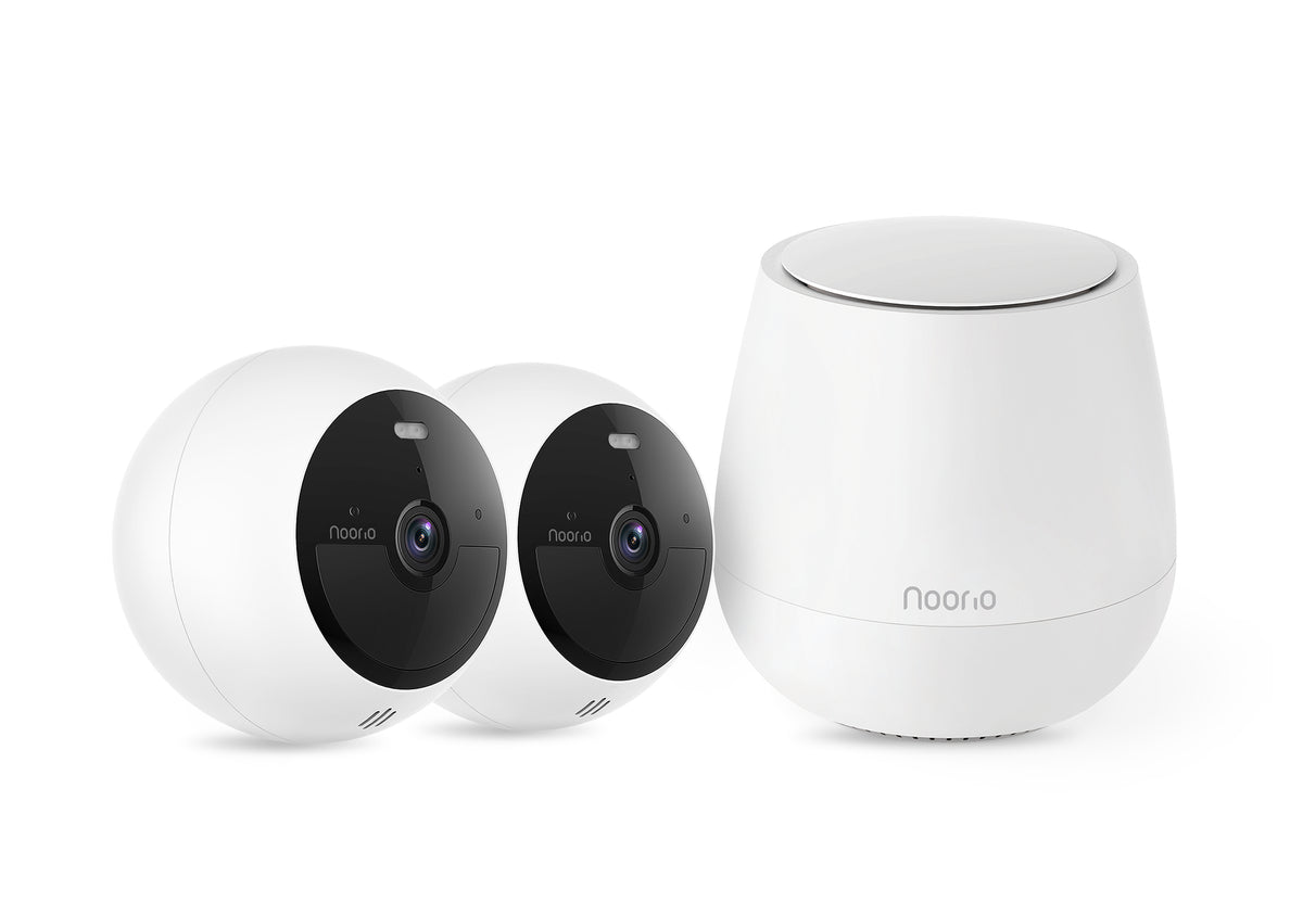 Noorio Innovations Noorio B200 Wireless Security Camera Kit: Quick Install, 1080p HD, 32GB Storage, No Hidden Fees