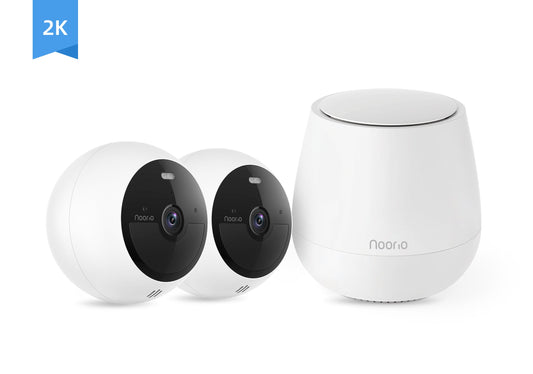 Noorio B210 2K Wireless Battery Security Camera System 2 Cam